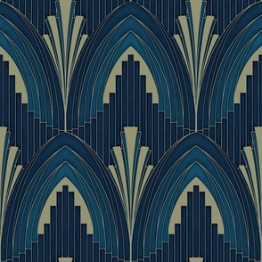 Art Deco Opulence Blue
