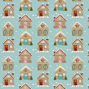 Gingerbread Houses // Retro Christmas Colors