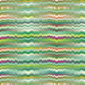 MARBLED FEATHERS - GREEN