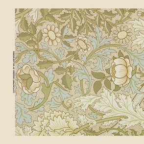 William Morris - Chrystanthemum - Artprint -  ART NOVEAU MUSEUM- Cotton Prints Exhibition , - William Morris Wall Hanging, William Morris Tea towel