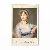 Beloved Jane - Jane Austen Portrait Teatowel - Wall Hanging Jane Austen Painting 3