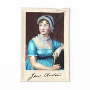 Beloved Jane - Jane Austen Portrait Teatowel - Wall Hanging Jane Austen Painting 2