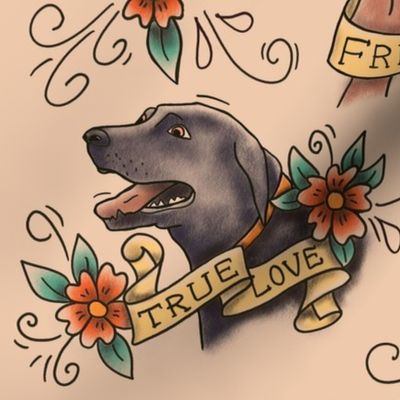 Forever Friends Tattoo Flash large