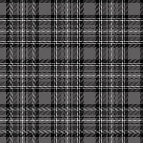 ★ BLACK AND GRAY TARTAN S ★ Royal Stewart inspired / Small Scale (2.5") / Collection : Plaid ’s not dead – Classic Punk Prints 