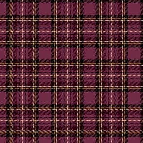 ★ BURGUNDY RED TARTAN S ★ Royal Stewart inspired / Small Scale (2.5") / Collection : Plaid ’s not dead – Classic Punk Prints 