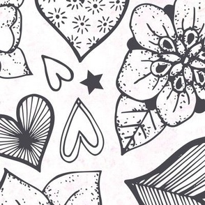 heart and flower tattoos-jumbo