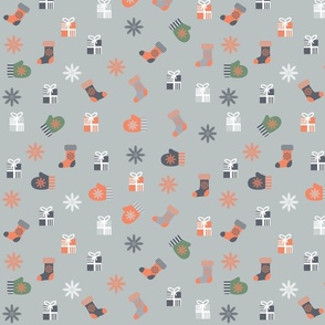 Nordic pattern , christmas elements