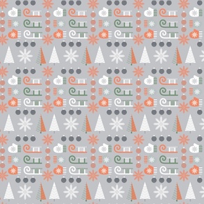 Christmas pattern, scandinavian design