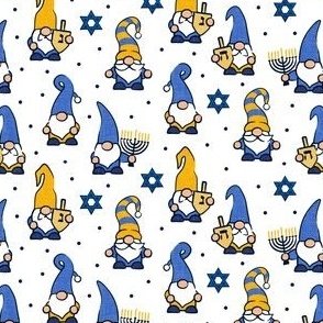 (small scale) Hanukkah Gnomes - white - LAD20