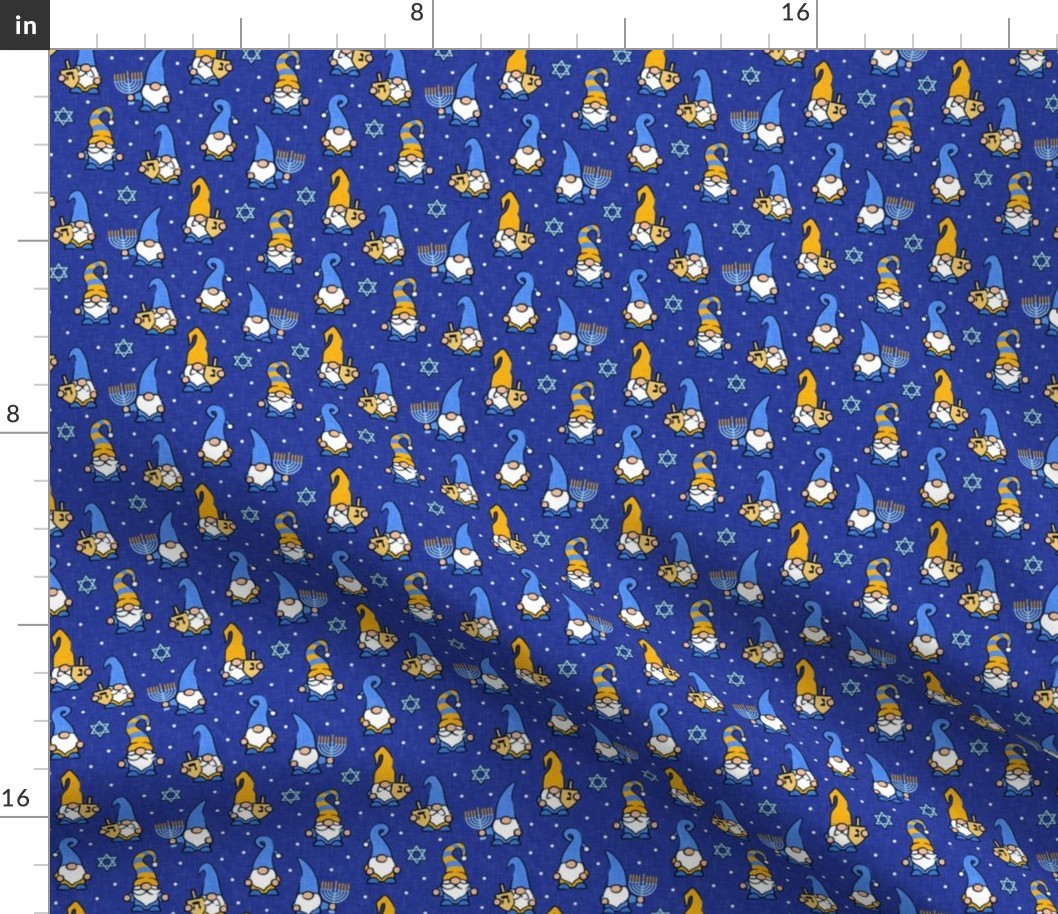 (small scale) Hanukkah Gnomes - dark blue - LAD20