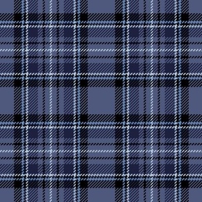 ★ DENIM BLUE TARTAN L ★ Royal Stewart inspired / Large Scale (4" on fabric, 6" on wallpaper) / Collection : Plaid ’s not dead – Classic Punk Prints 