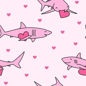 Valentine Sharks: Pink (Small Scale)