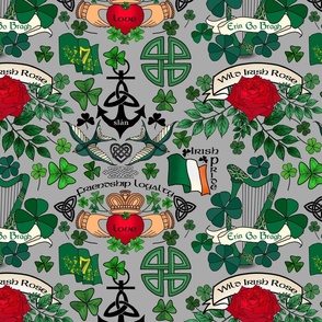 Irish Pride Tattoos (grey background) 