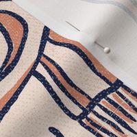 Knitting fan tattoos large repeat