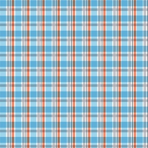 Blue check pattern , Nordic Christmas Design
