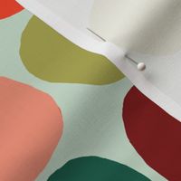 Big Bauble Multicolour and Mint Christmas Day Holiday Polka Dot Print