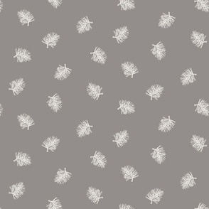 Pine needles white and grey