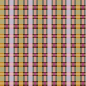(S)  Plaid goldenrod, pink, radiant orchid