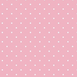 White Pin Dots on Pink