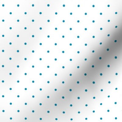 Blue Pin Dots on White