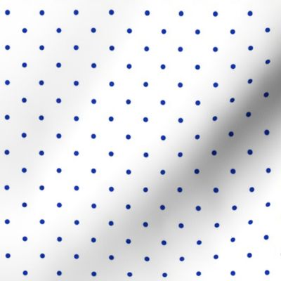Dark Blue Pin Dots on White