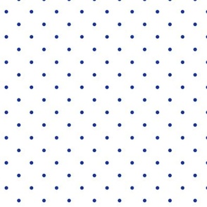 Dark Blue Pin Dots on White