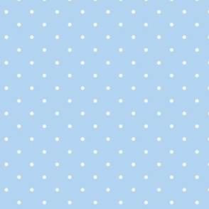 White Pin Dots on Blue