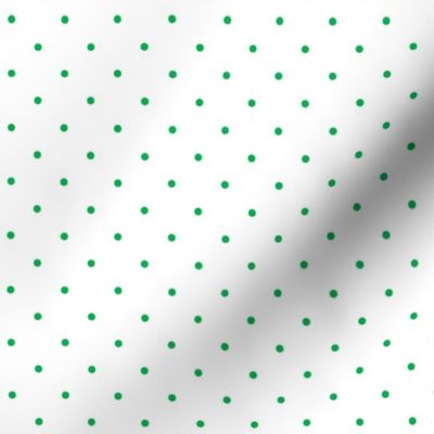 Green Pin Dots on White