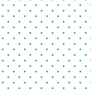 Green Pin Dots on White