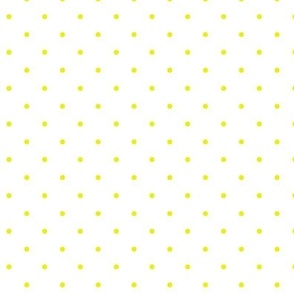 Yellow Pin Dots on White