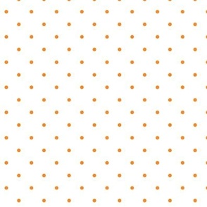 Orange Pin Dots on White