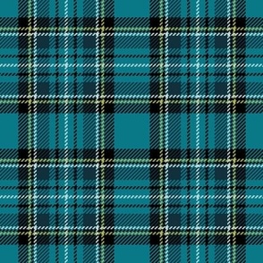 ★ TEAL TARTAN L ★ Royal Stewart inspired / Large Scale (4" on fabric, 6" on wallpaper) / Collection : Plaid ’s not dead – Classic Punk Prints