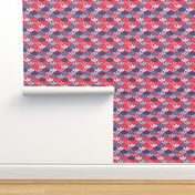 Love Blooming Abstract Floral on Pink