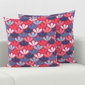 Love Blooming Abstract Floral on Pink