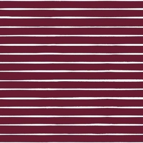 Hand drawn lines cranberry