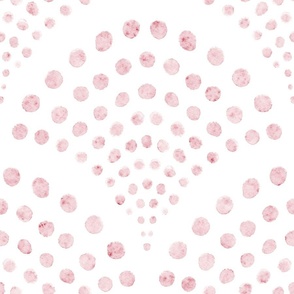 abstract shell dots - cotton candy scallop - coastal pink wallpaper