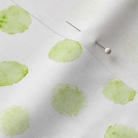 abstract shell dots - honeydew scallop - coastal green wallpaper