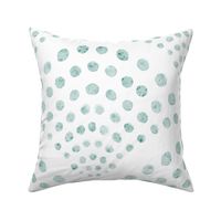 abstract shell dots - sea glass scallop - coastal green wallpaper