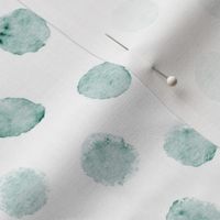 abstract shell dots - sea glass scallop - coastal green wallpaper