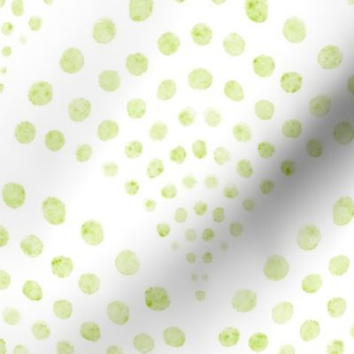 small scale abstract shell dots - honeydew scallop - coastal green wallpaper