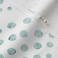 small scale abstract shell dots - sea glass scallop - coastal green wallpaper