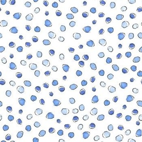 Indigo Dots - White