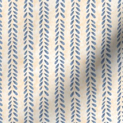 Indigo Herringbone Stripe