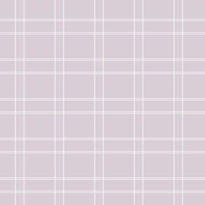 Dusty Lavender and white plaid
