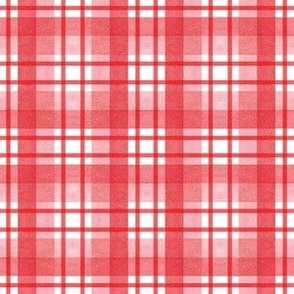 Watercolor Plaid - Red