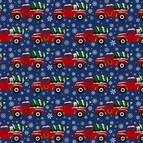 Christmas Red Truck  //  Winter  //  Snow  //  Snowman