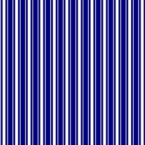 Navy Blue White Mattress Ticking Bed Stripe