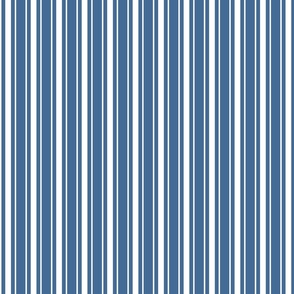 Queen Blue White Mattress Ticking Bed Stripe