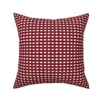 Painted red gingham mini