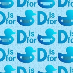 D Is For Duck Blue